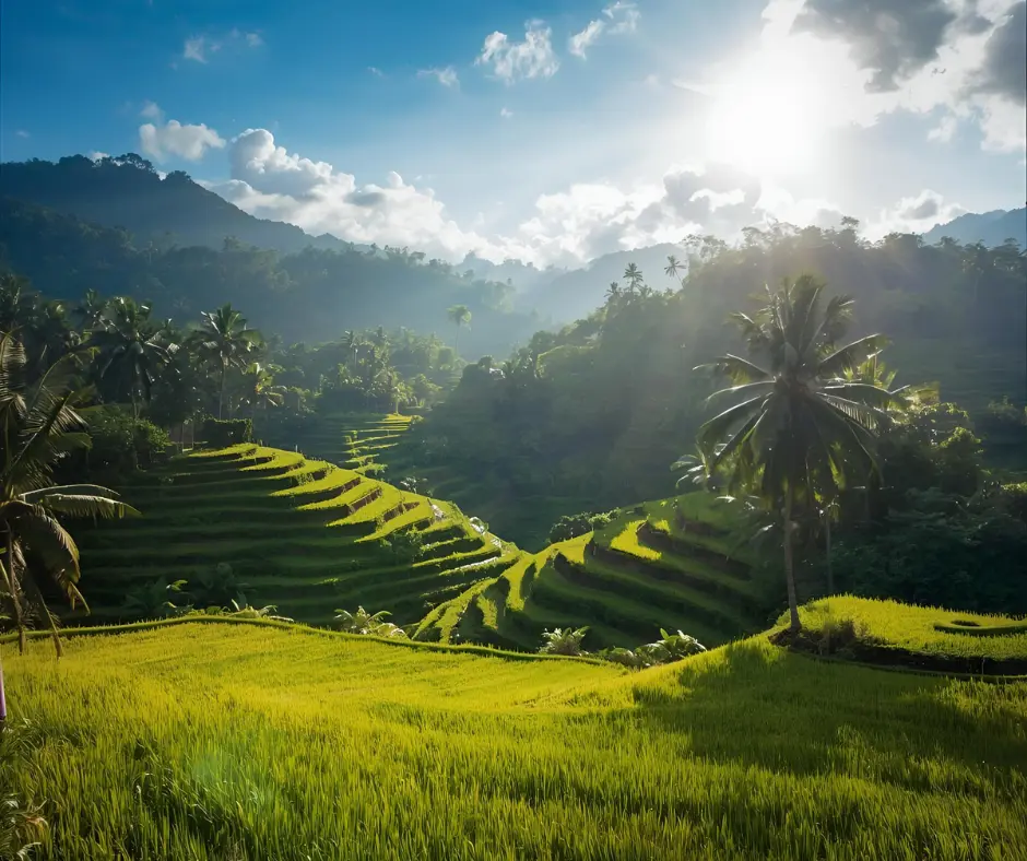 Lush mountain landscape
